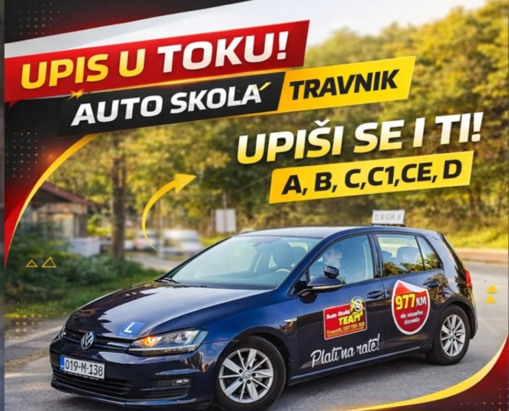 Auto škola TEAM Travnik - Do vozačke dozvole brže i lakše!