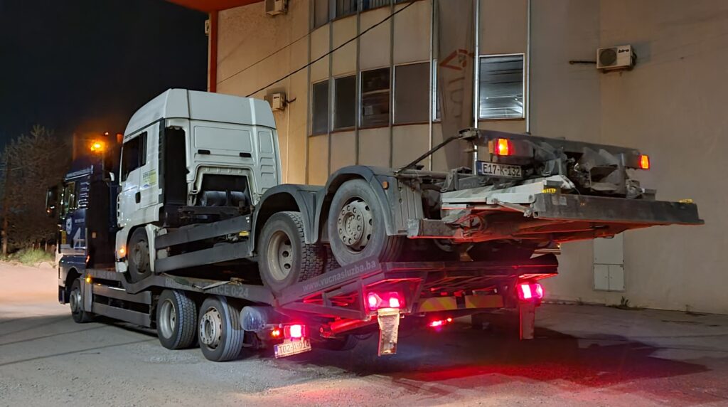 Vučna služba Lončar Sarajevo - Prevoz vozila čija ukupna težina prelazi 2500kg u gradu