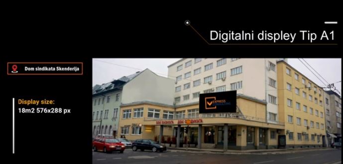 Digitalne reklame na 11 ključnih lokacija u Sarajevu!